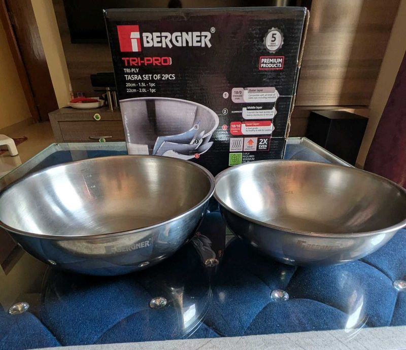 Bergner Tri-Ply Tasra Set
