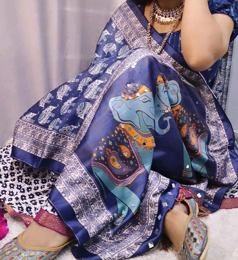 NAVRATRI DUPATTA MIRROR WORK