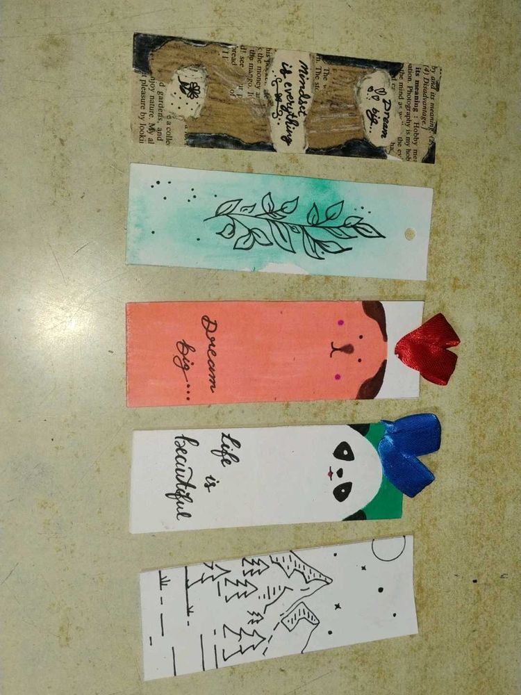 Handmade Bookmarks - Set of 5