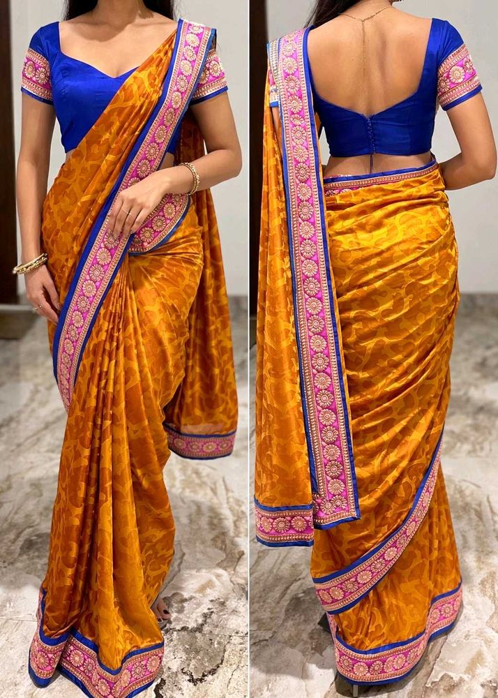 Elegant Ethnic Saree With Blouse