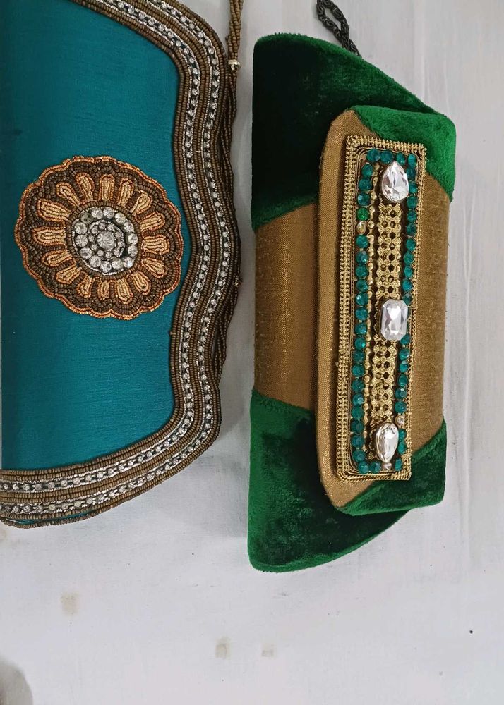 Embroidered Clutch Set