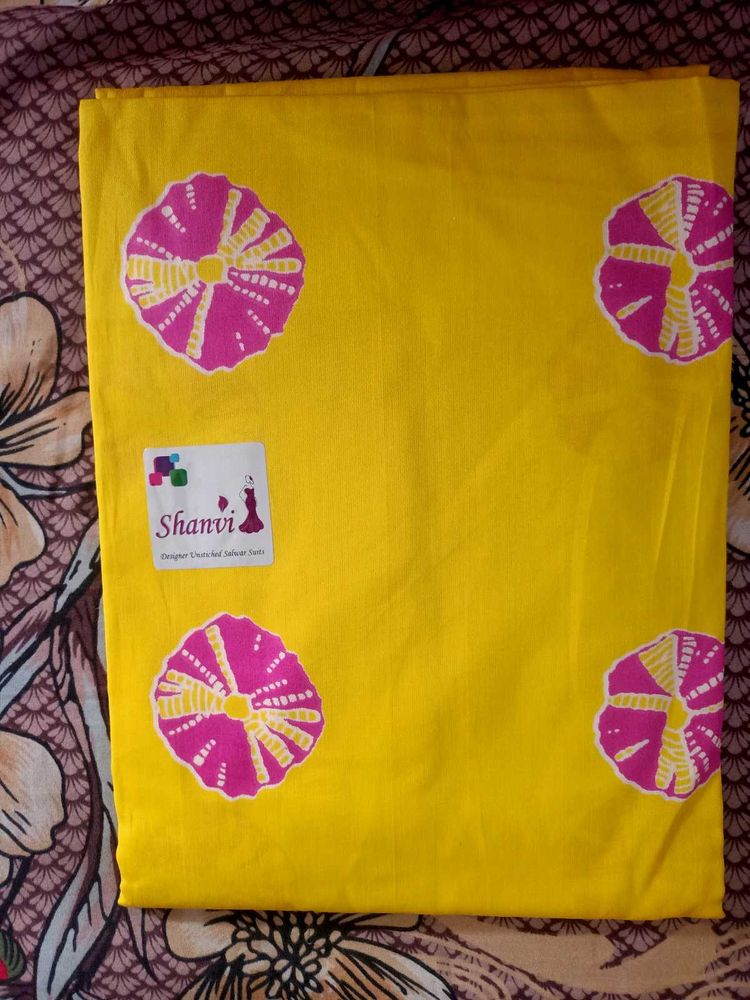 Shanvi Women's Cotton Unstitched Salwar Suit Mater