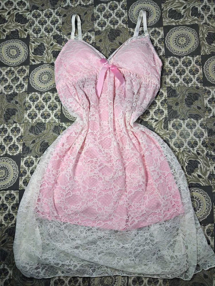 Pink Lace Nightgown
