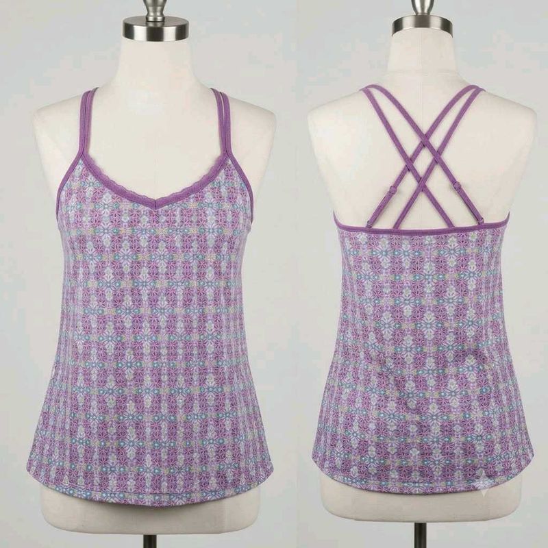 Purple🤎 Patterned Camisole Top