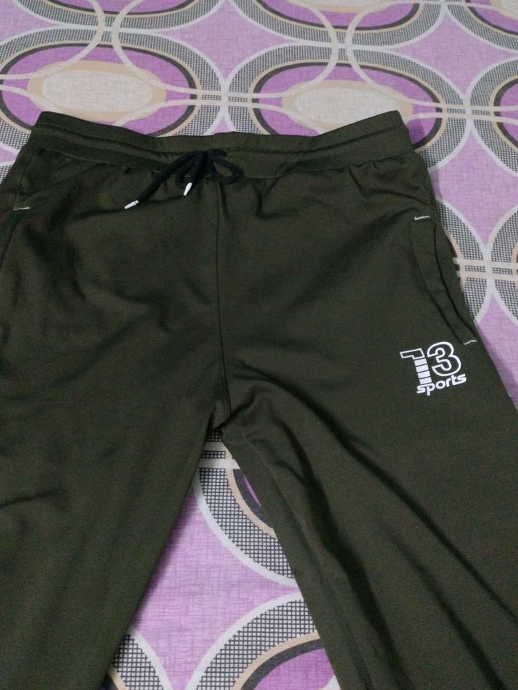 Men's Olive Green Sports Pants
