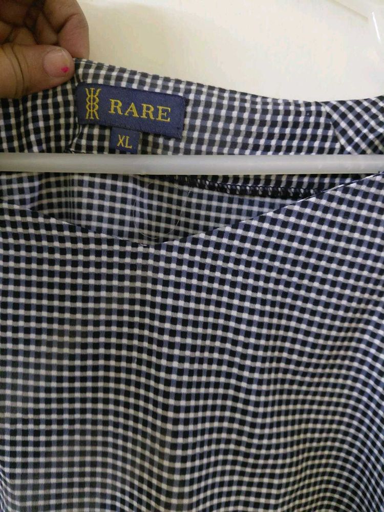 RARE Gingham Check Top