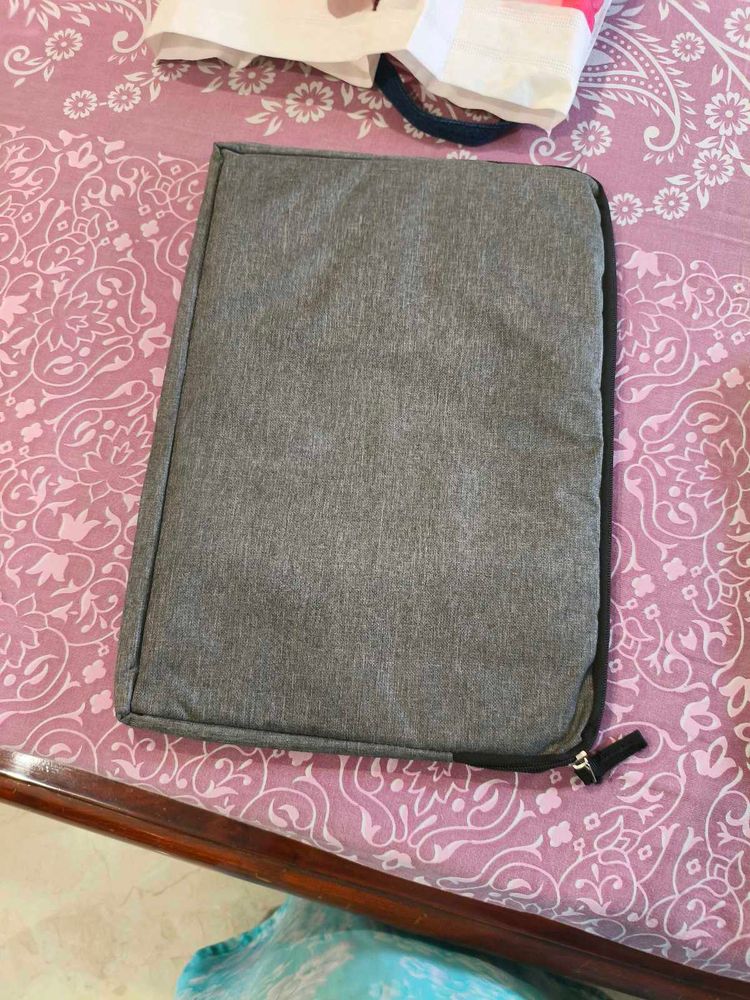 Gray color laptop cover