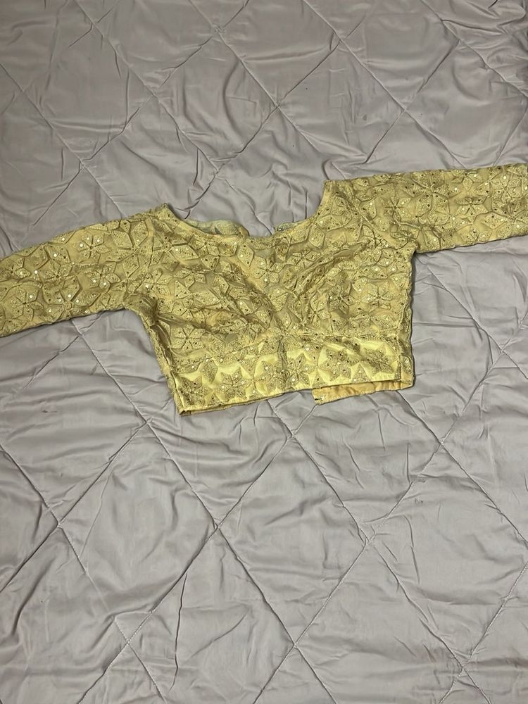 Sparkling Yellow Ethnic Blouse