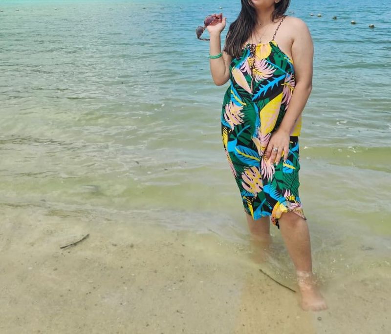 Tropical Print Dress