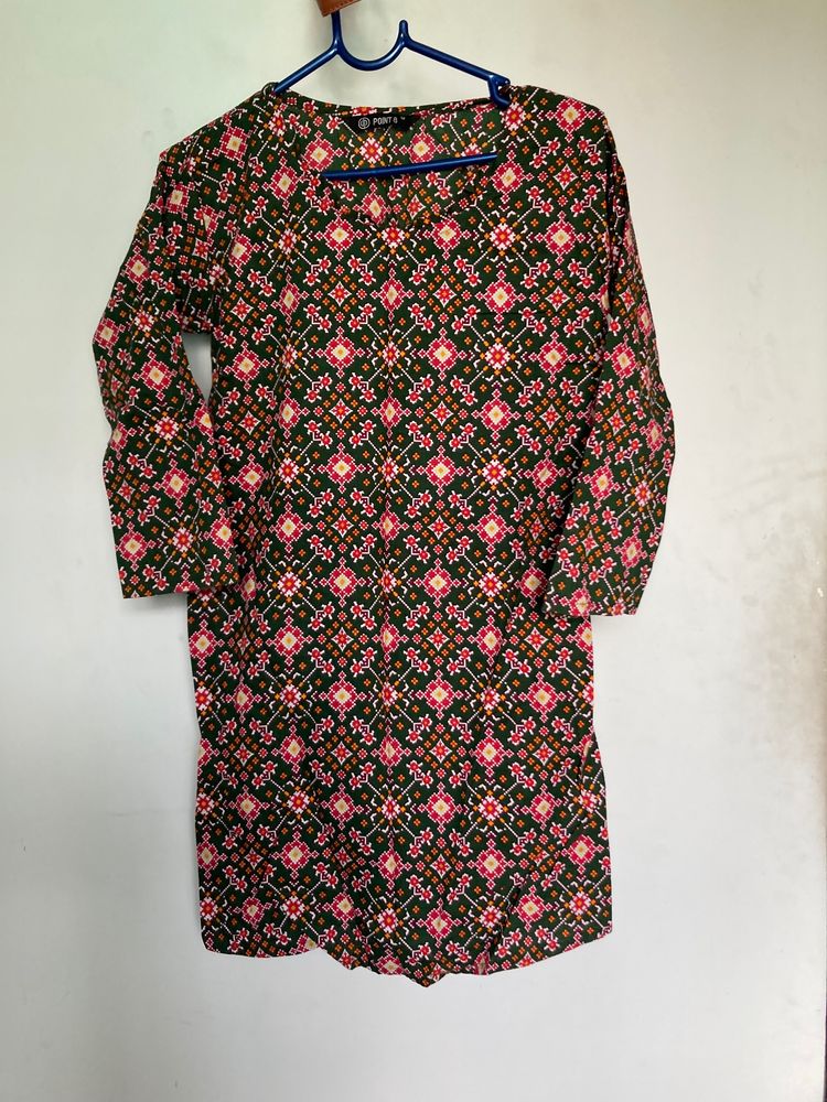 Multicolour Short Kurti