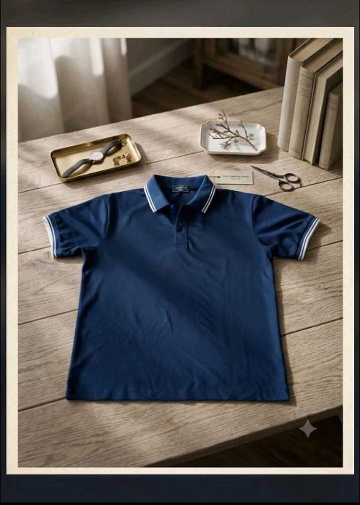 Classic Navy Blue Polo Shirt