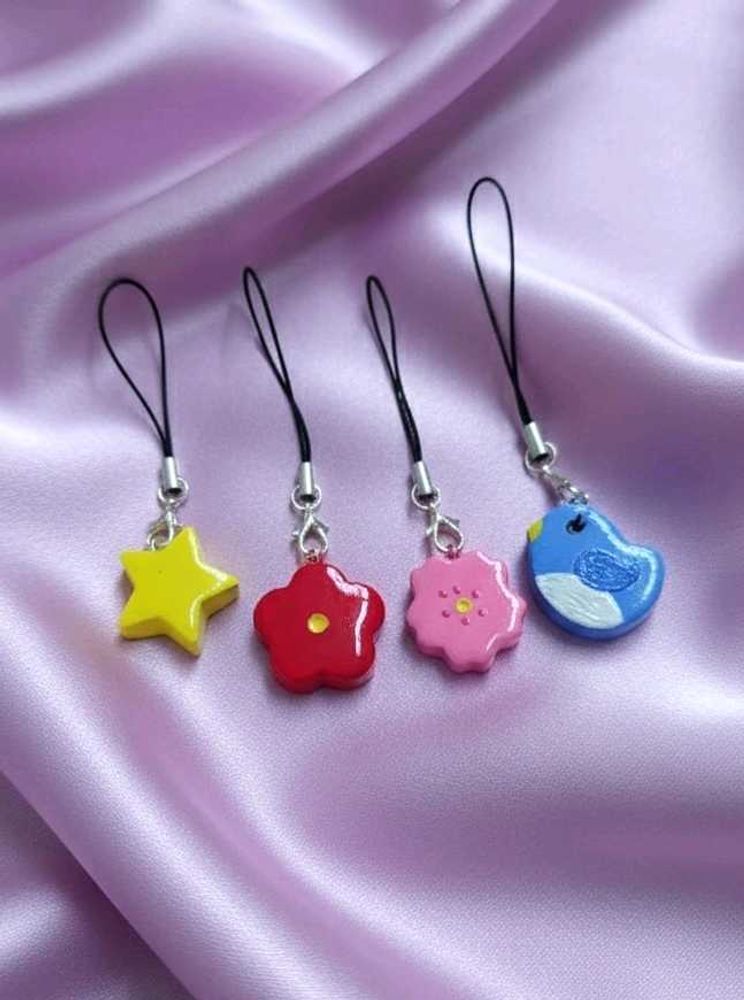 🌸Handmade Clay Phone Charms! ✨