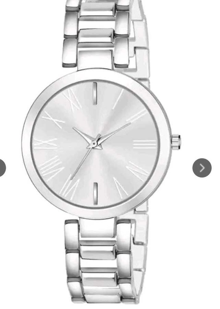Silver Roman Numeral Watch