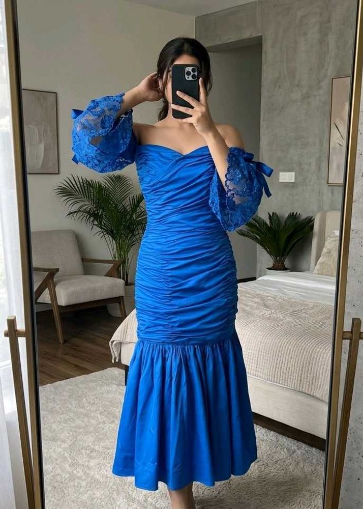 stunning blue gown