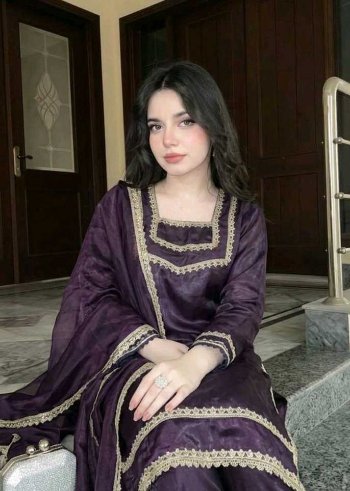 Elegant Purple Kurta Set