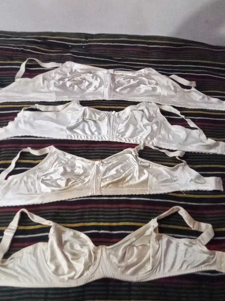 White Satin Bra Combo