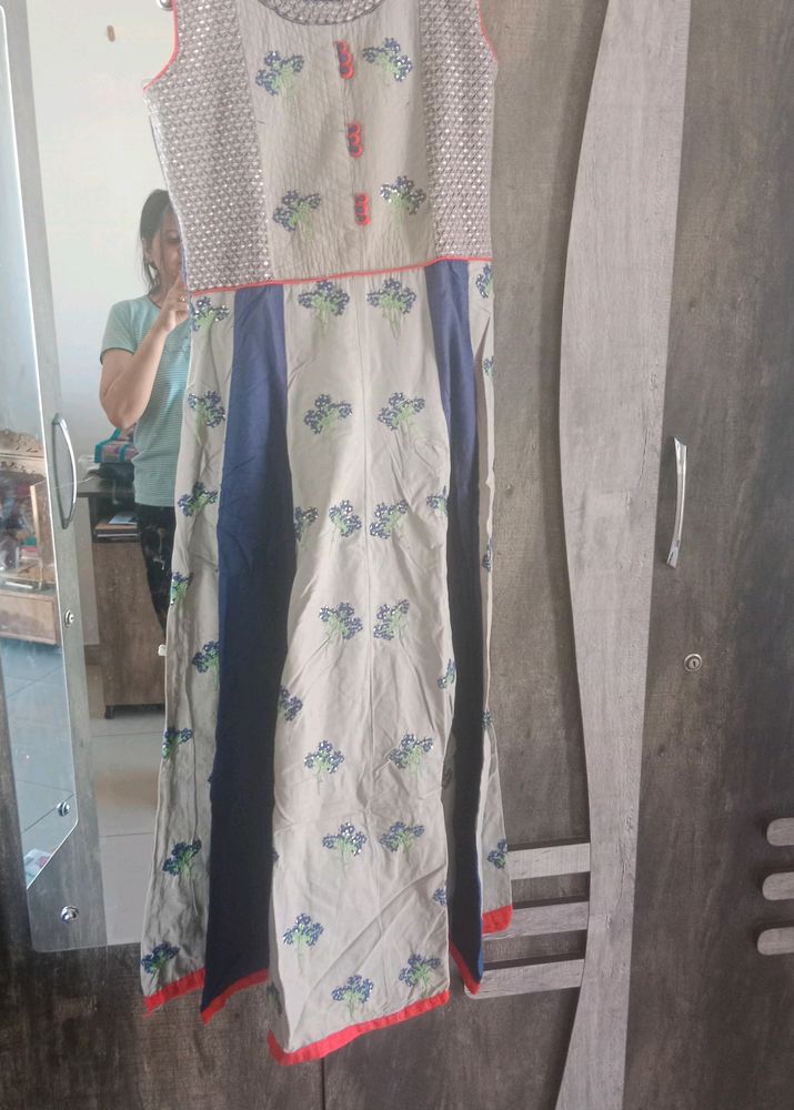 Blue Heavy Kurti