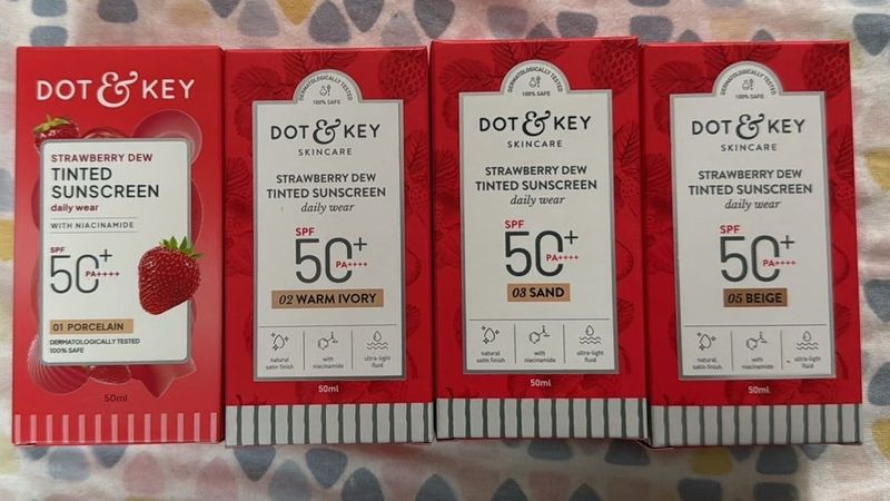 DOT &amp; KEY Strawberry Dew Tinted Sunscreen SPF 50+