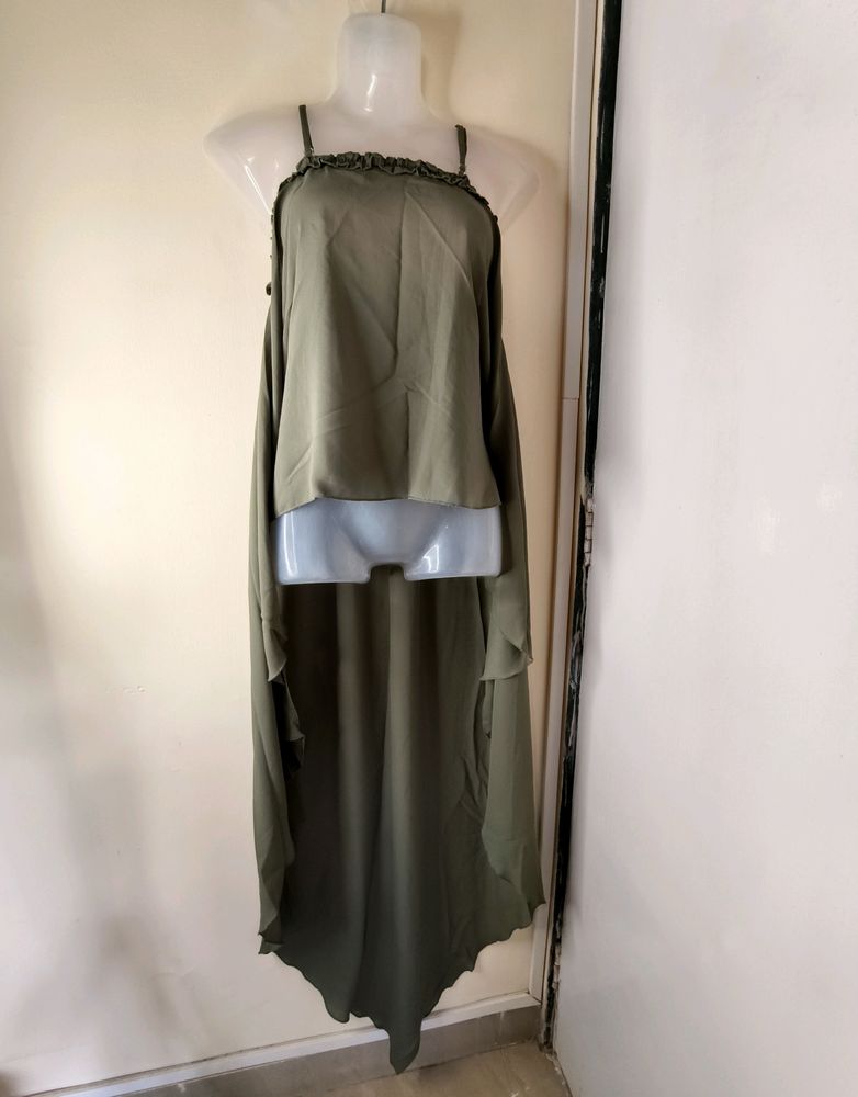 High-low Olive Top✳️