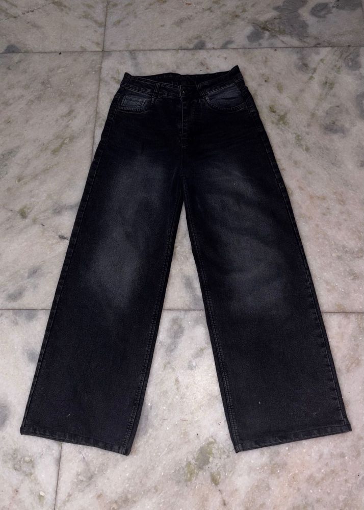 Black Wide Leg Jeans