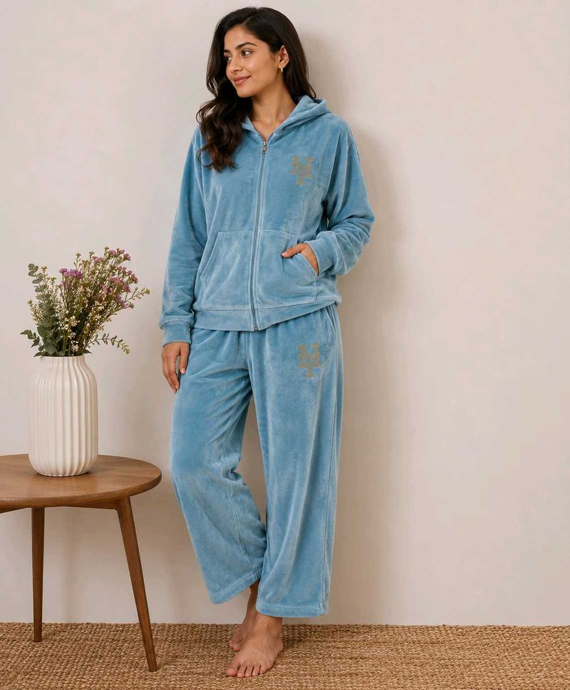 Velvet Tracksuit Set