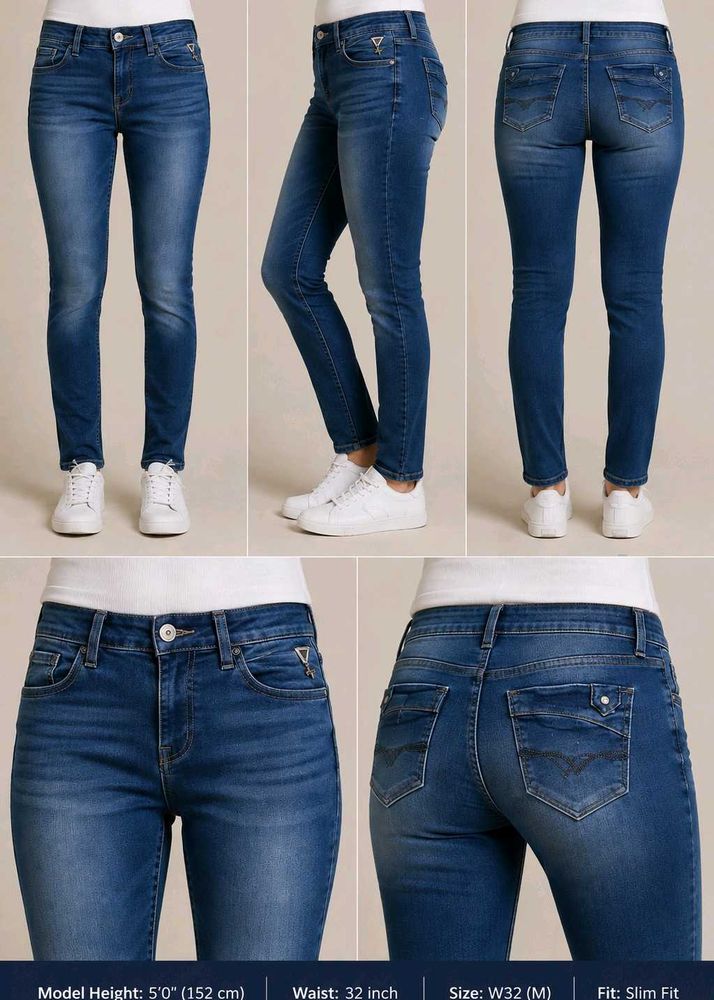 Girls Stylish Blue Denim Jeans