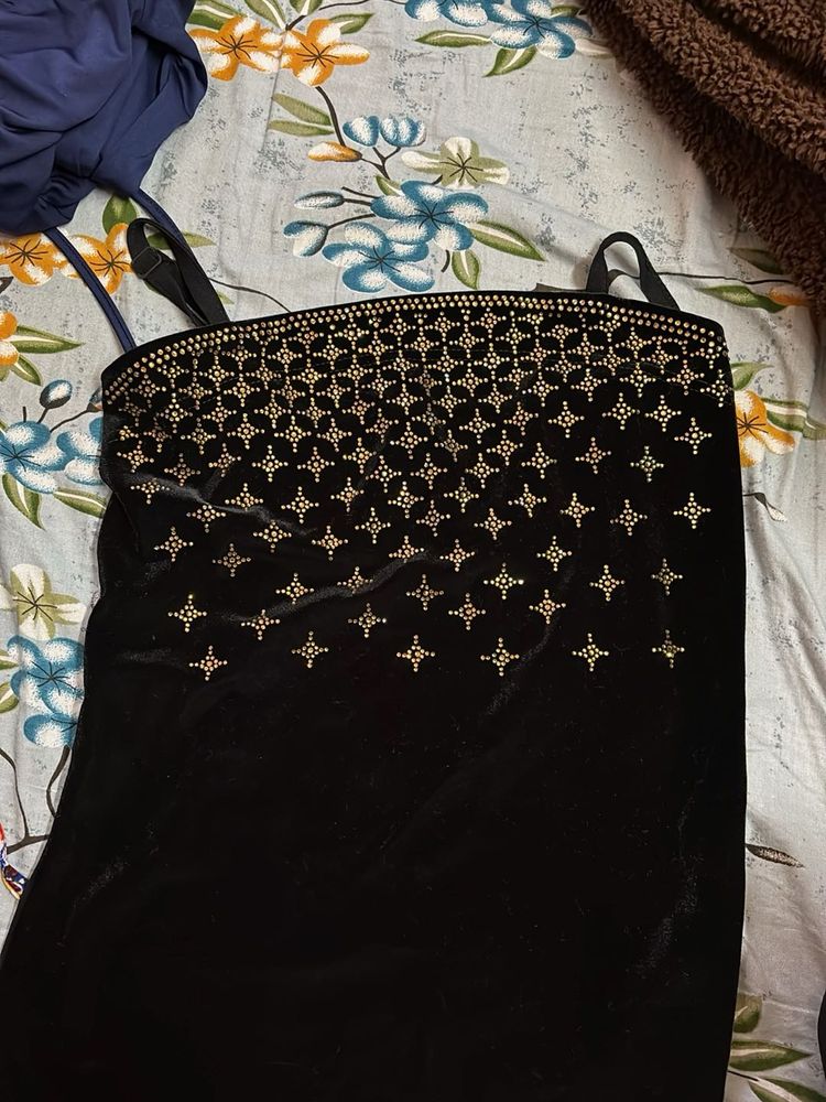 Embellished Velvet Cami Top