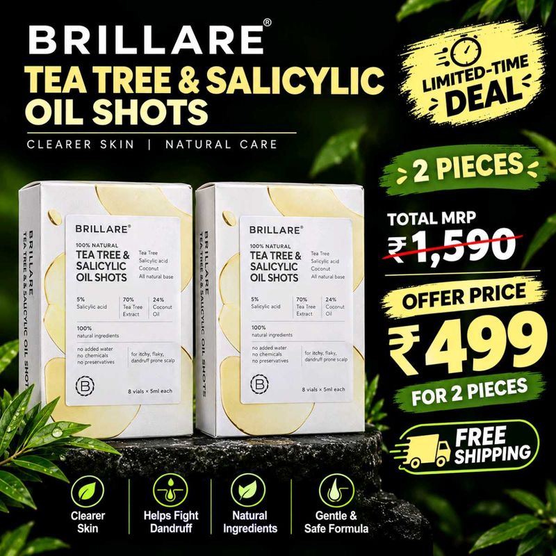 Brillare Tea Tree &amp; Salicylic Oil Shots - 2 Pcs