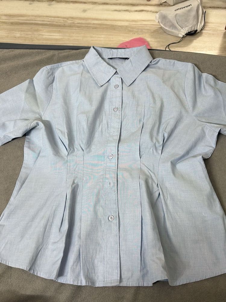 Light Blue Button-Up Shirt