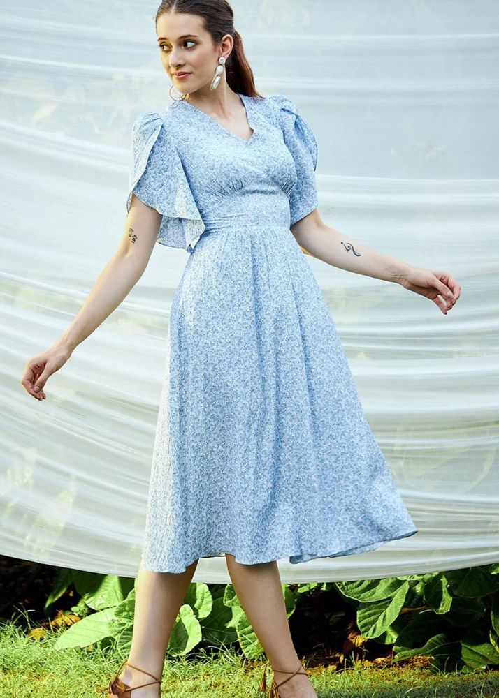 Floral Print Midi Dress