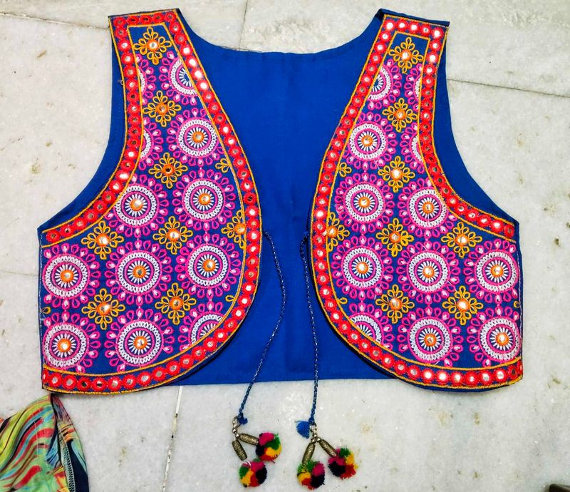 Embroidered Blue Ethnic Jacket