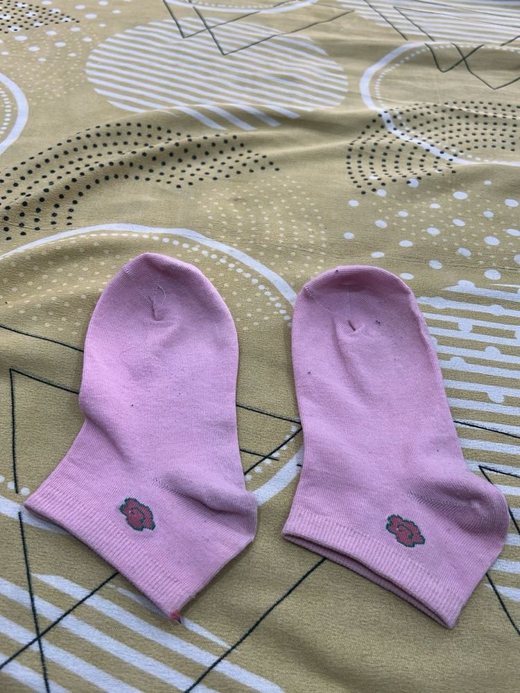 Used Cute Pink Socks
