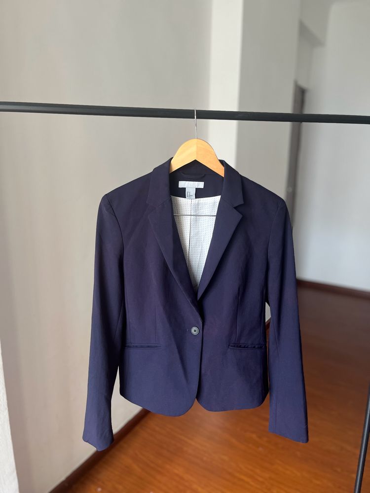 Ink Patch  Tiedye  Blue Petite Fit Blazer
