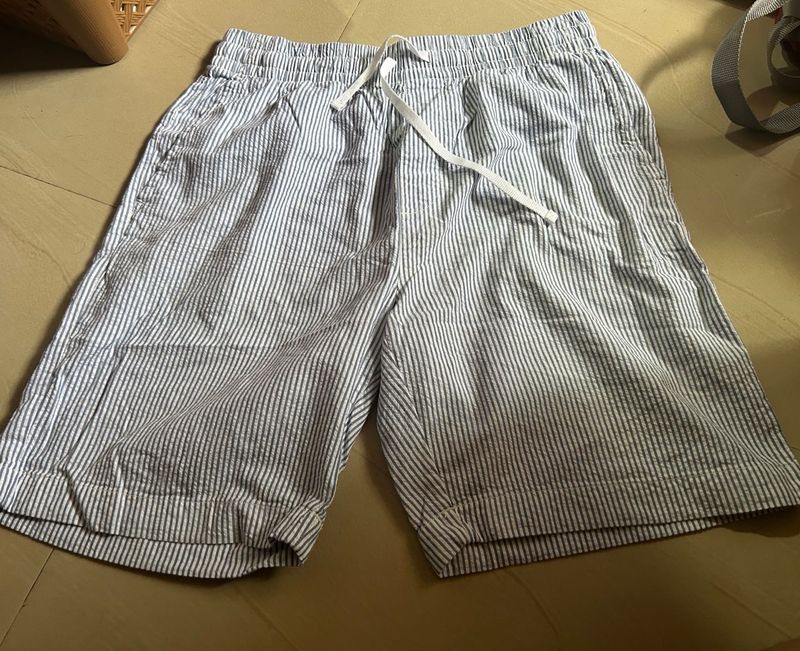 Striped Drawstring Shorts