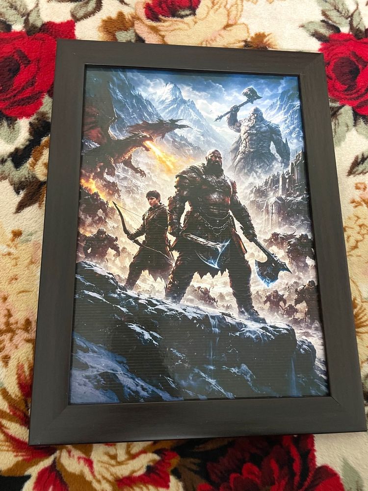 God of War Framed Artwork