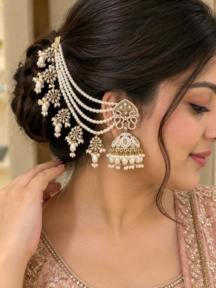 Ear Cuff ,Jhumka&amp; Maangtikka Set