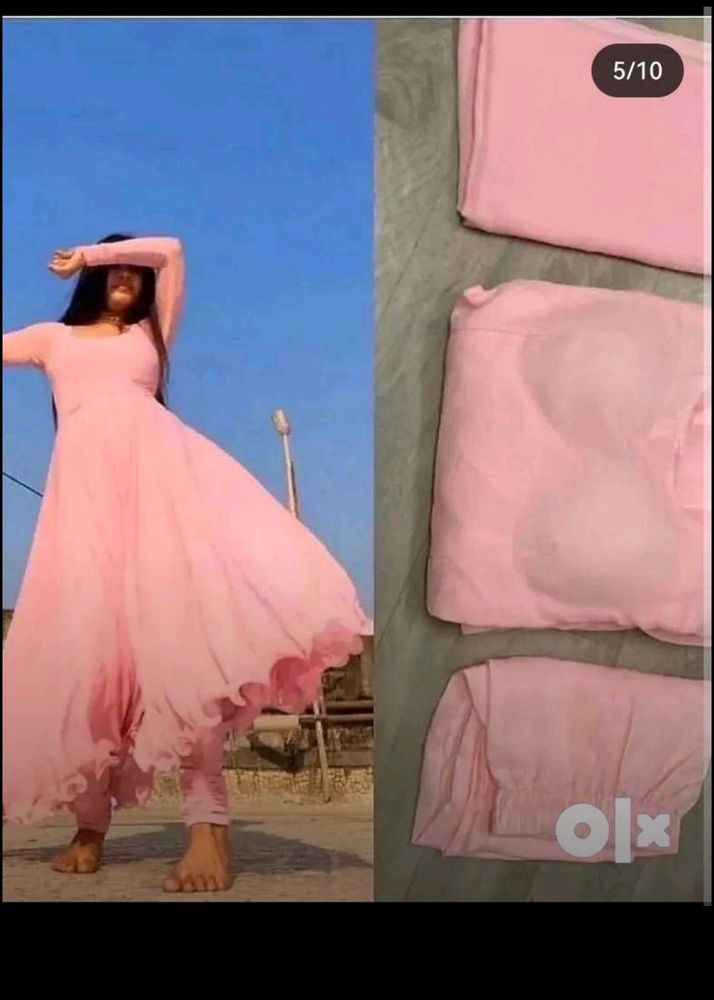 Pink Anarkali Set Brand New