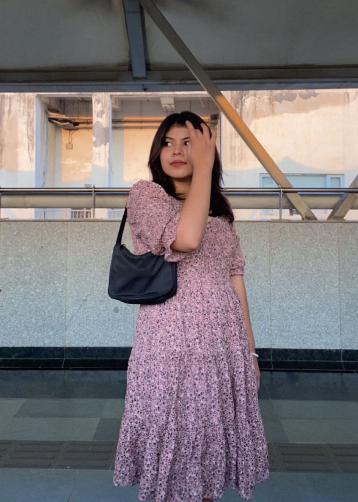 Westside Floral Print Midi Dress