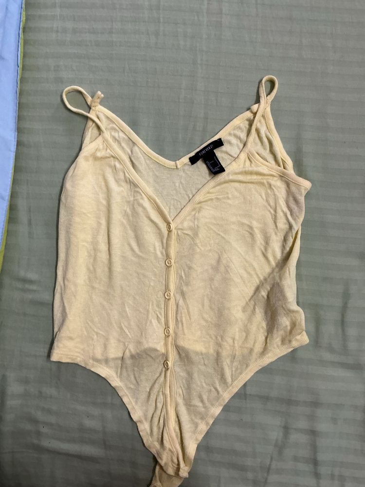 Yellow Button-Up Camisole