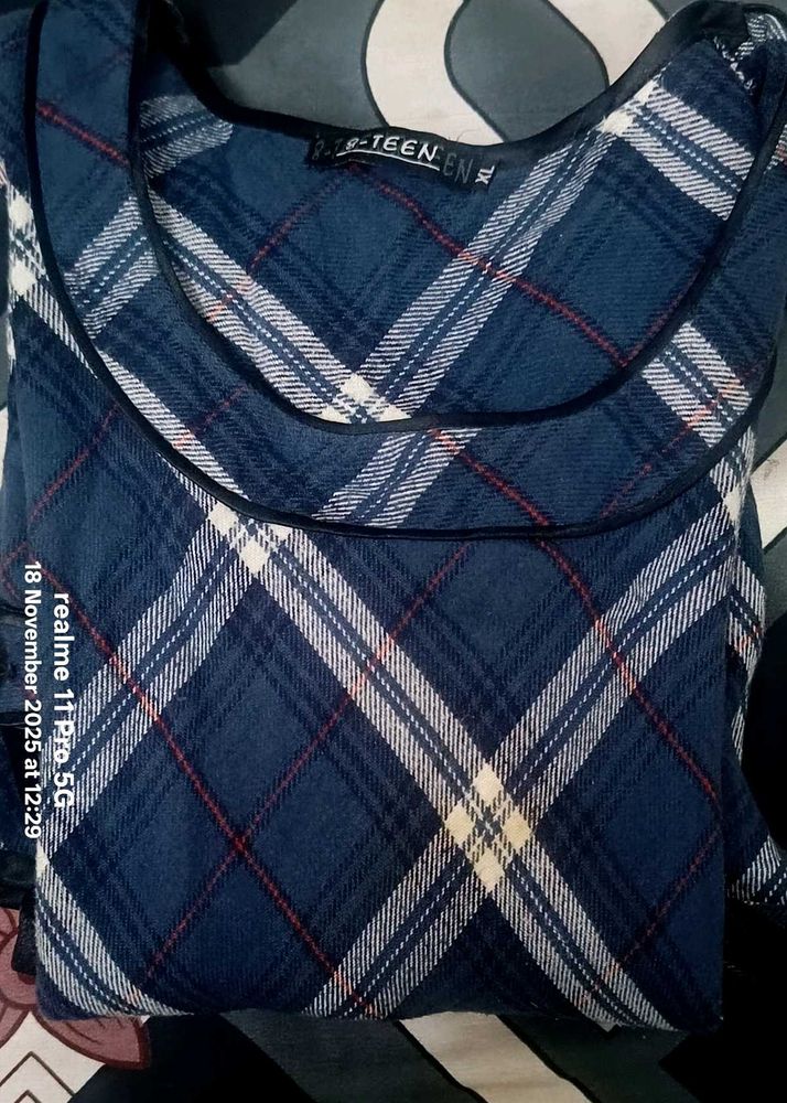 Plaid winter dress