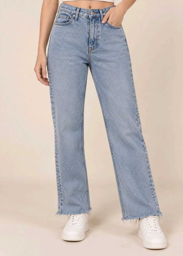 Light Wash Wide Leg Jeans