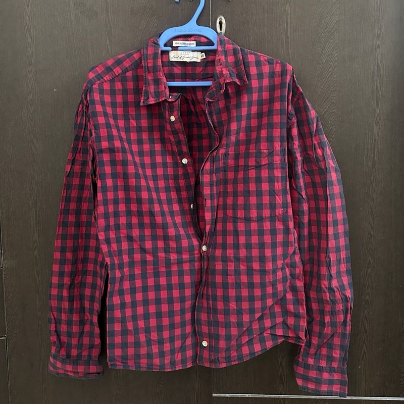 Red &amp; Black Checked Shirt