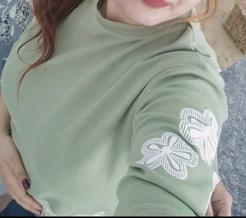 🥰Green Floral Print Long Sleeve Top🥰