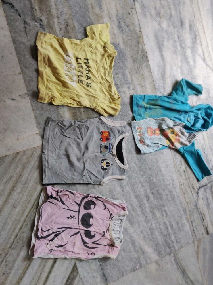 Baby T-Shirt Bundle - 5 Pieces