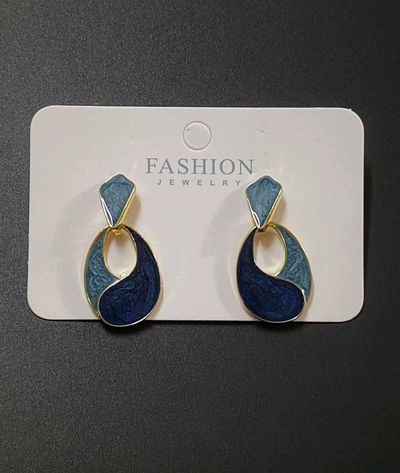 Blue Drop Earrings