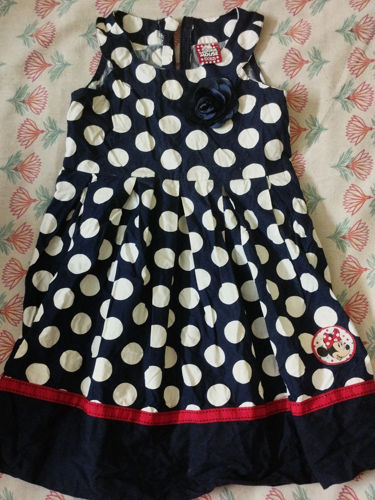 Polka Dotted Cotton Dress