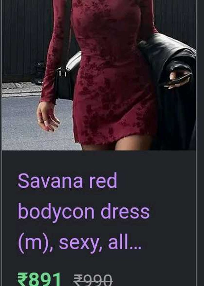 Maroon bodycon mini Dress