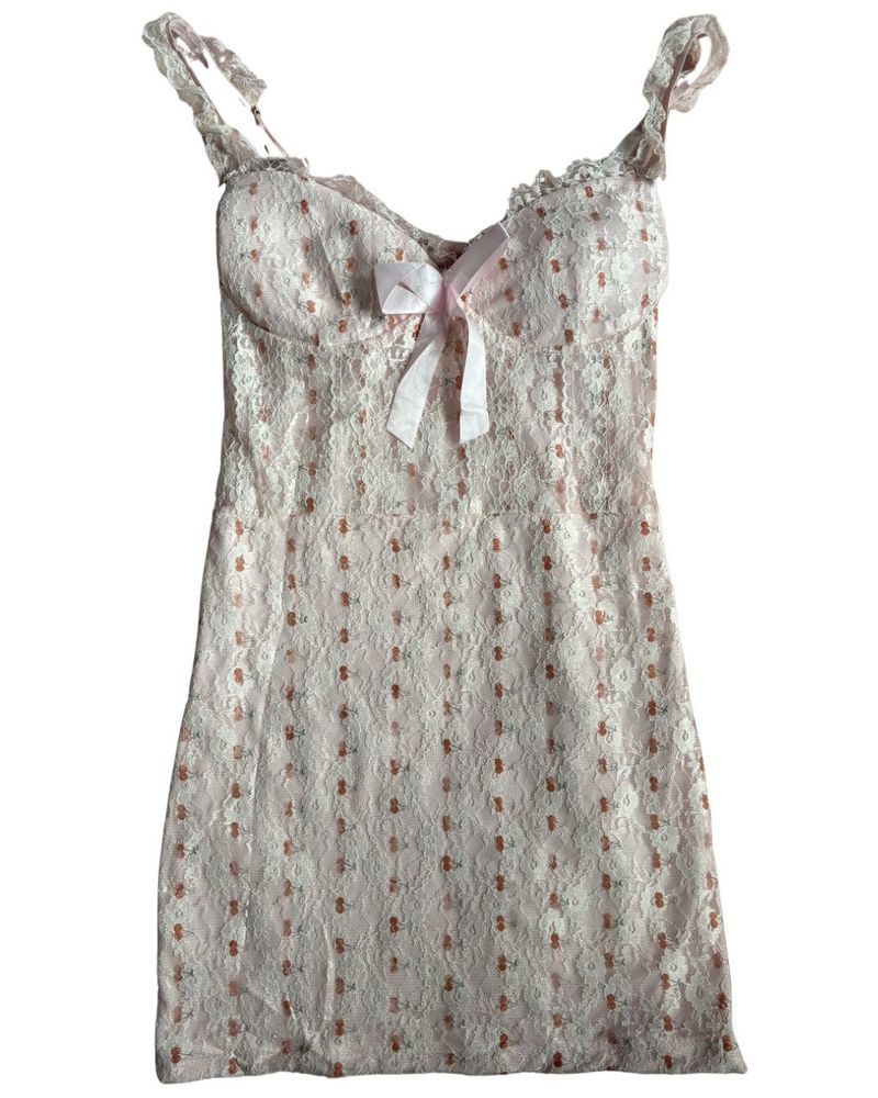 lolita Lace Floral Slip Dress