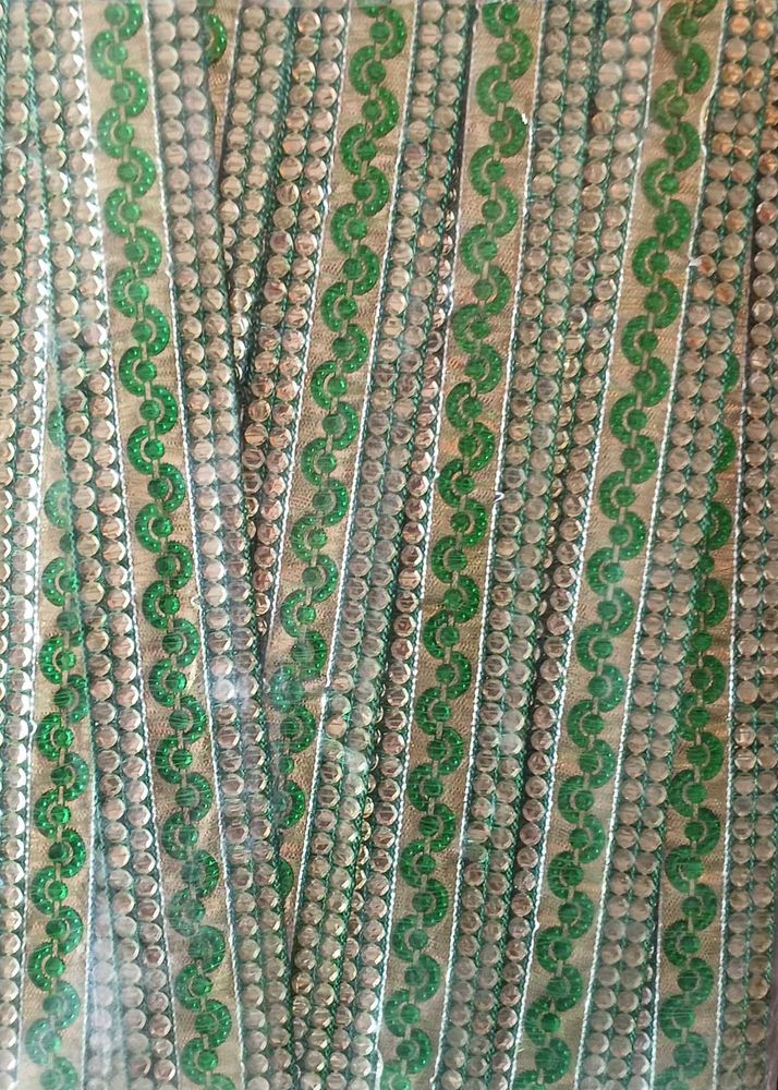Decorative Emerald Green Lace border Trim