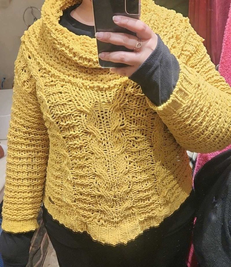 Mustard Yellow Knit Sweater